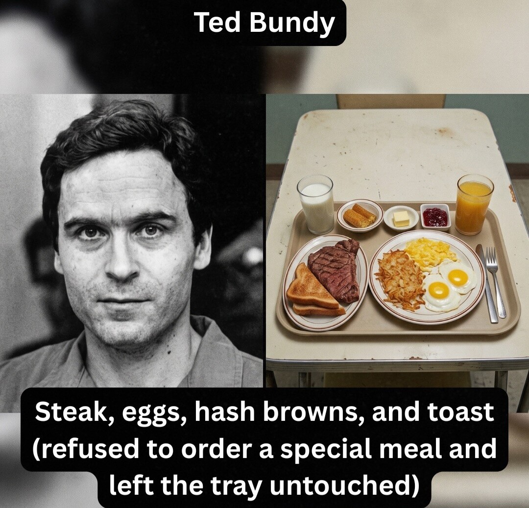 Death row meals and poop