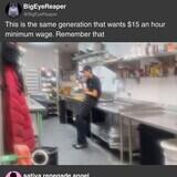 Maybe he’s checking his to do list?